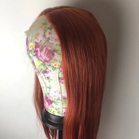 - 💕22” COPPER RED BODY WAVE LACE-FRONT WIG *…NEW